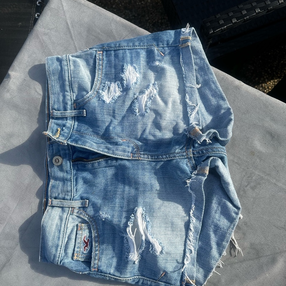Hollister Light Blue Denim Shorts